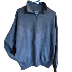BANNER 1/4 zip pullover, gray men's size L